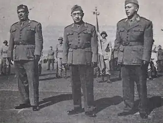 Командный состав Бразильского экспедиционного корпуса: Маскареньяш ди Мораиш в центре