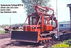 Торфяной гидравлический погрузчик МТТ-12