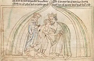 Иллюстрация в рукописи XIII века (Британская библиотека)