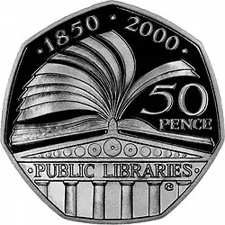 1998 Public Libraries Commemorative 50p coin