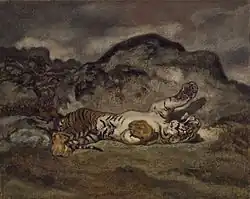 Довольный тигр