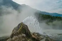 Гейзер в национальном парке