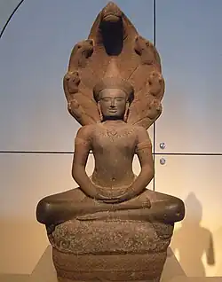 Камбоджийская скульптура Будды XII века