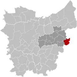 Расположение муниципалитета на карте провинции