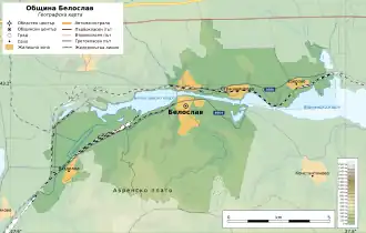 Община Белослав на карте