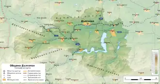 Община Дылгопол на карте