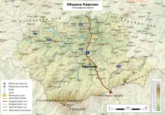 Община Кирково на карте