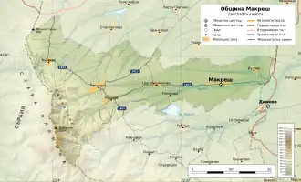 Община Макреш на карте