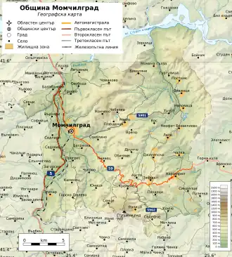 Община Момчилград на карте