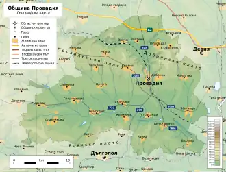 Община Провадия на карте