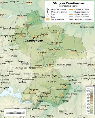 Община Стамболово на карте