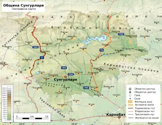 Община Сунгурларе на карте