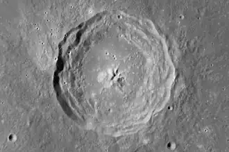 Снимок зонда Lunar Reconnaissance Orbiter.