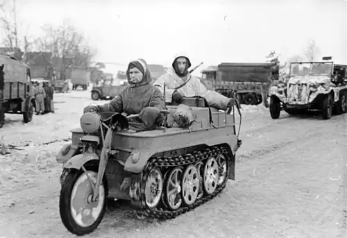 SdKfz 2 во время боевых действий в СССР. Зима 1943—1944 годов
