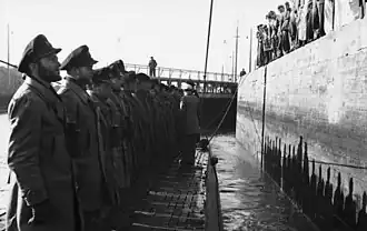 U-96 в Сен-Назере, 23 марта 1942 года, прибытие из восьмого похода