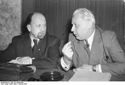 Вальтер Ульбрихт и Герберт Варнке. 1953 г.