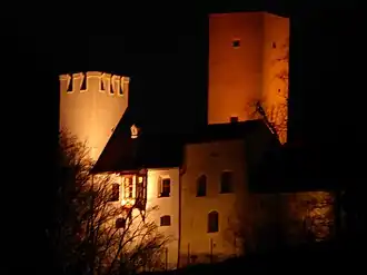 Ночная подсветка замка