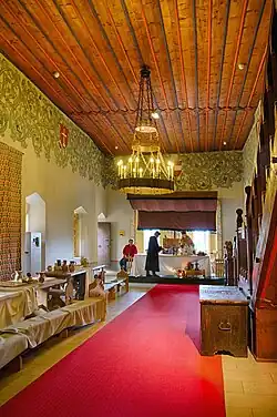 Одно из помещений внутри замка