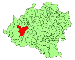 Расположение муниципалитета на карте провинции