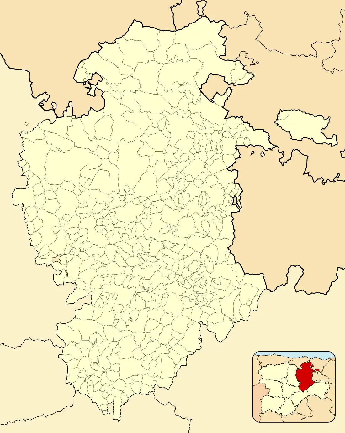 Корунья-дель-Конде на карте