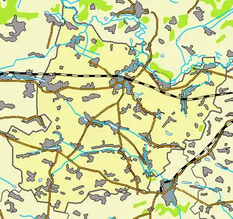 Бурынский район на карте