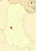 Расположение муниципалитета на карте провинции