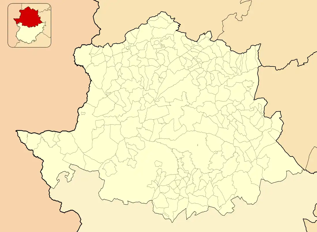 Вильянуэва-де-ла-Сьерра на карте