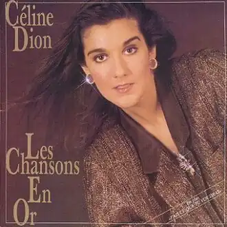 Обложка альбома Селин Дион «Les chansons en or» (1986)