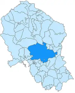 Расположение муниципалитета Кордова на карте провинции