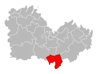 Кантон на карте департамента Кот-д’Армор