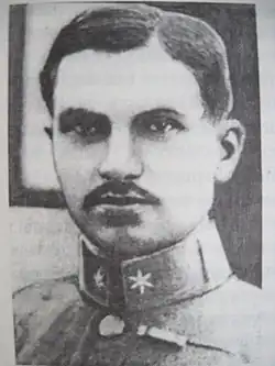 Илья Циокан в форме солдата УГА