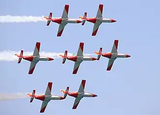 «Patrulla Águila» на авиашоу в Испании, 2007 год