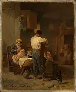 Сценка в интерьере. 1852. Институт искусств Стерлинга и Франсин Кларк, Уильямстаун, Массачусетс, США