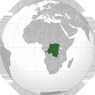 Участники организации на карте (зелёные)