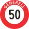 Zulässige Höchstgeschwindigkeit/Limite de vitesse/Limite massimo di velocità (50 km/h)