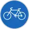 Radweg/Piste ou bande obligatoire pour les cycles/Pista ciclabile