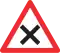Kreuzung mit Vorfahrt von rechts/Priorité à droite/Intersezione con precedenza a destra