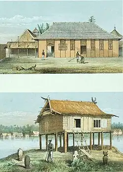 Дома на Борнео