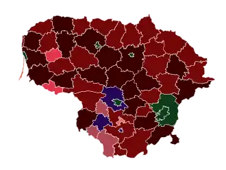 Количество подтверждённых случаев COVID-19 по районам:
 500-999 подтверждённых случаев
 100-499 подтверждённых случаев
 10–99 подтверждённых случаев
 1–9 подтверждённых случаев