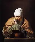 Молодая женщина греет руки над жаровней. Аллегория зимы. Ок. 1650. Холст, масло. Рейксмюсеум, Амстердам