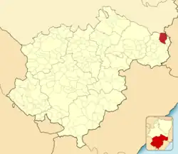 Расположение муниципалитета на карте провинции