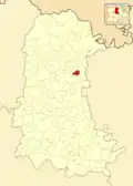 Расположение муниципалитета на карте провинции