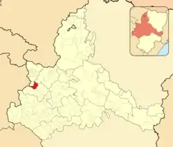 Расположение муниципалитета на карте провинции
