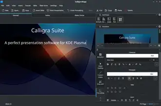 Скриншот программы Calligra Suite
