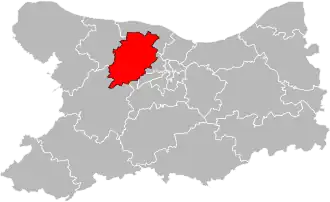 Кантон на карте департамента Кальвадос