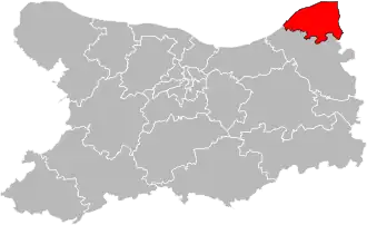 Кантон на карте департамента Кальвадос