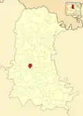 Расположение муниципалитета на карте провинции