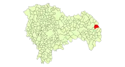 Расположение муниципалитета на карте провинции