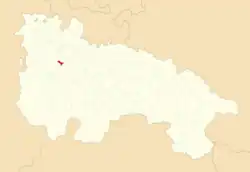 Расположение муниципалитета на карте провинции