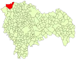 Расположение муниципалитета на карте провинции